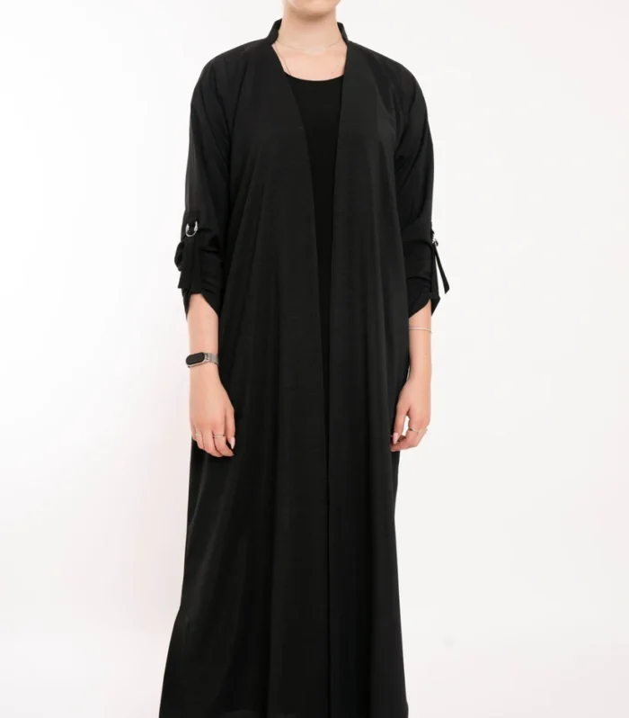Flowy Black Relaxed Abaya