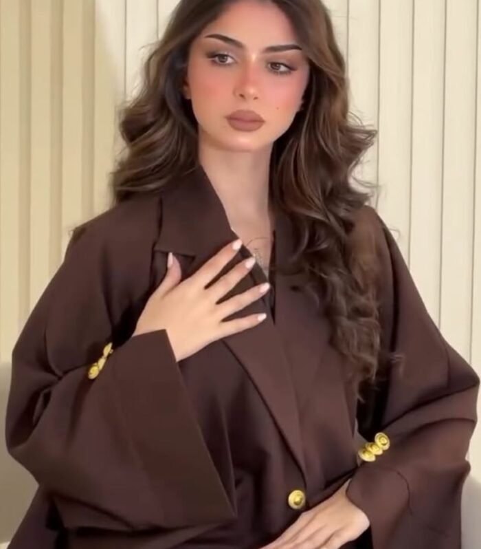 Contrast Trim Detail Abaya